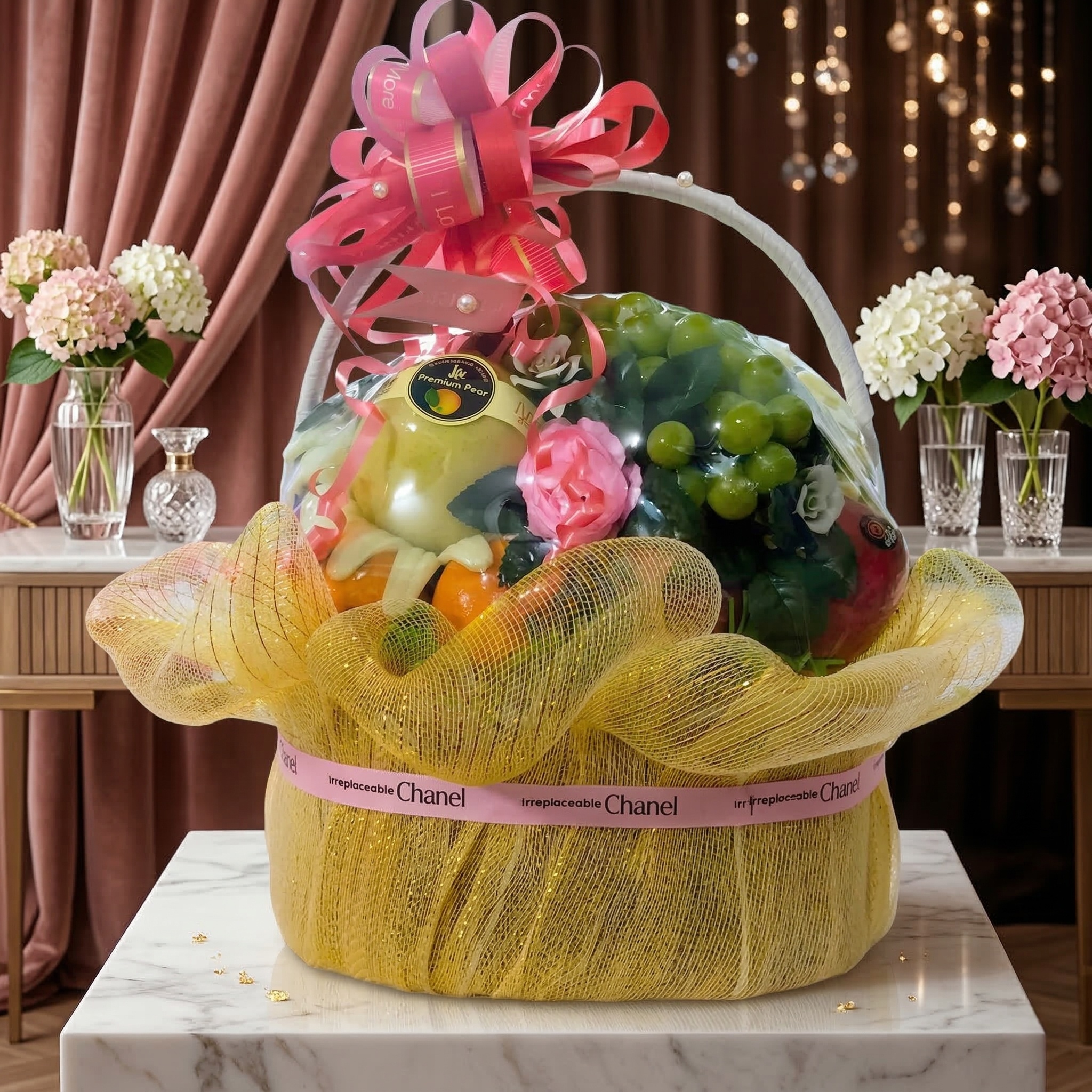 Giỏ Quà Trái Cây Hồng Phúc Trường Xuân